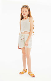 Marine Collection | Jacquard Fabric Crop Top